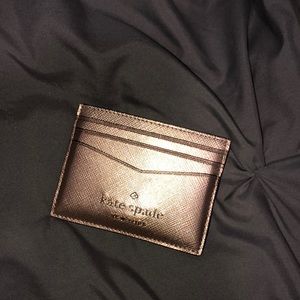 Kate spade rose gold card holder